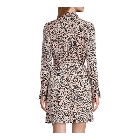 Equipment Temera Leopard Shirtdress Blush Size Large - Picture 13 of 13